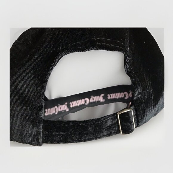 Juicy Couture Black/Rhinestones Cap Hat- One Size - Picture 4 of 7
